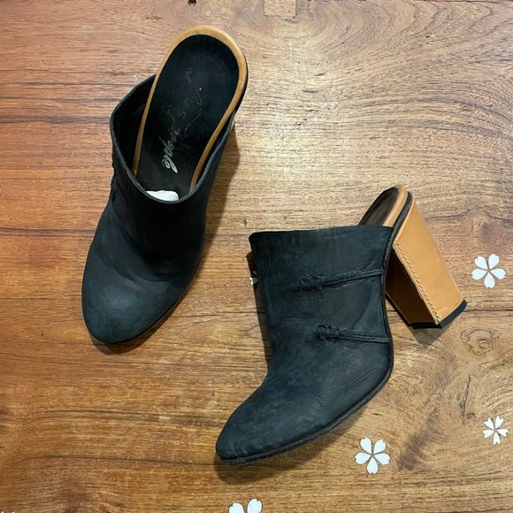 free people leather stateside mules - size 38 - Picture 2 of 8
